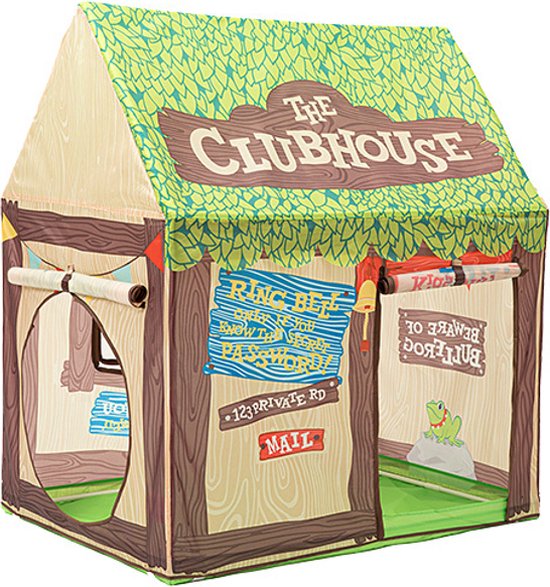 Speel Tent Clubhouse - Kinder Tent - Buiten en Binnen - Speelgoed – Jongens en Meisjes - 100 x 70 x 110 cm - Incl. Opbergtas - Gemakkelijk in elkaar te zetten van HyperMotion