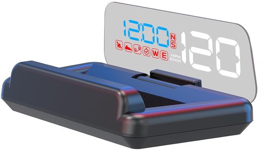 spiegel reflecterende auto hoofd omhoog display, display snelheid en tijd, geschikt voor alle auto's