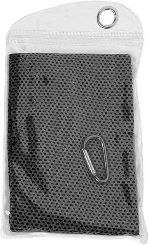 Sport Handdoek - Microvezel Doek - Snelle Droging - Lichtgewicht Compact - 30x100 cm - Zwart