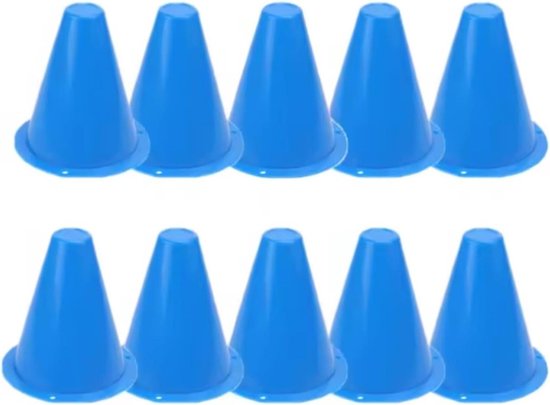 Sport Hoedjes - Markeringskegels Trainingsbekers - Sport Training - Direct Herstel Vorm - 8 cm - Blauw