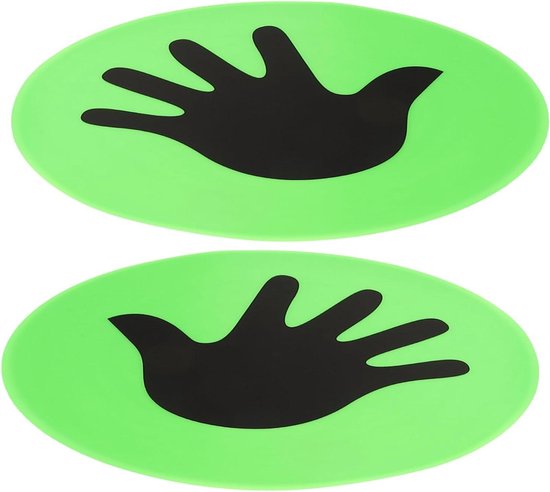 Sport Markeringen - Oefenschijven - Voetbaltraining Verbeteren - Stapelbaar Ontwerp - 23x23cm - Groen