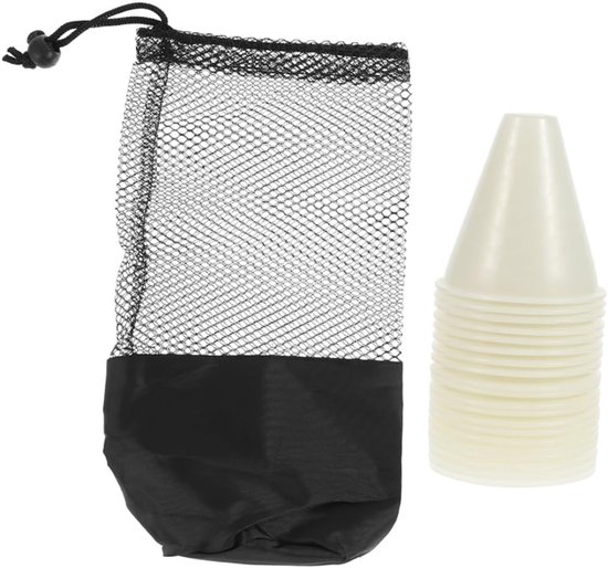 Sport Trainings Kegels - Agility Markers - Sport Training - Lichtgevend Ontwerp - 7.5 cm - Wit