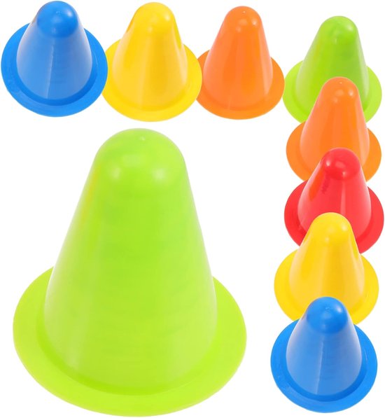 Sport Trainingscones - Mini Markeer Pylonnen - Agility Training - Helder Kleurontwerp - 25 Stuks - Diverse Kleuren