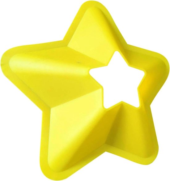 Sport Trainingskegels - Markering kegels - Veld Training - Stervormig ontwerp - 7 cm hoog - Geel