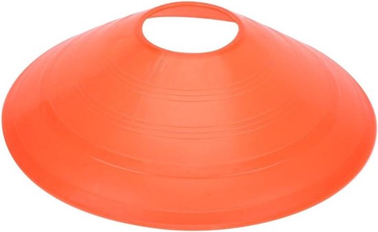 Sport Trainingskegels - Markering Schijven - Sport Training - Buigzaam Duurzaam Materiaal - 10 Stuks - Oranje