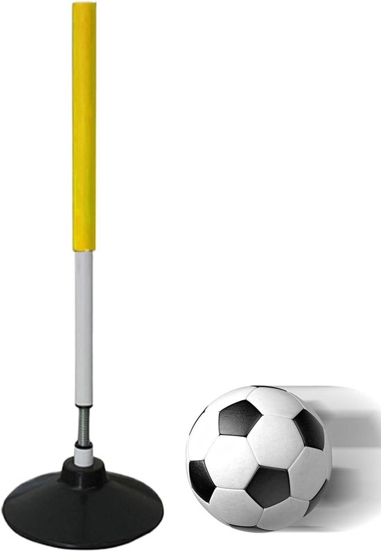 Sport Trainingspalen - Snelheidspalen Oefenpalen - Sporttraining Verbeteren - Robuuste Stabiliteit - 60 cm - Geel