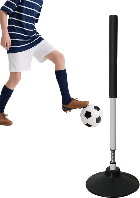 Sporttrainingsstangen - Agility palen - Sportieve training - Robuuste rubberen basis - 60 cm hoogte - Geel