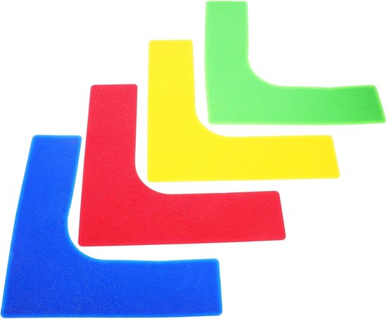 Sportveldmarkeringen - Trainingsborden - Sporttraining - Duurzaam PVC Materiaal - 27x27cm - Diverse Kleuren