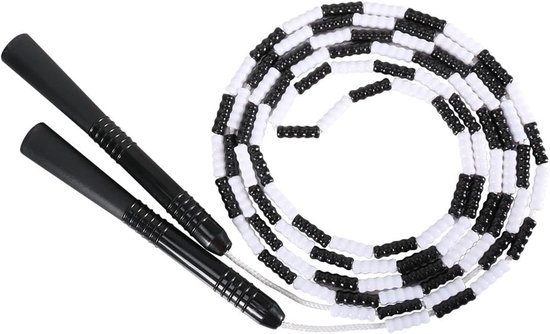 Springtouw, Springtouw voor Volwassenen en Kinderen, PVC Kralen Nylon, Verstelbare Lengte voor Alle Leeftijden