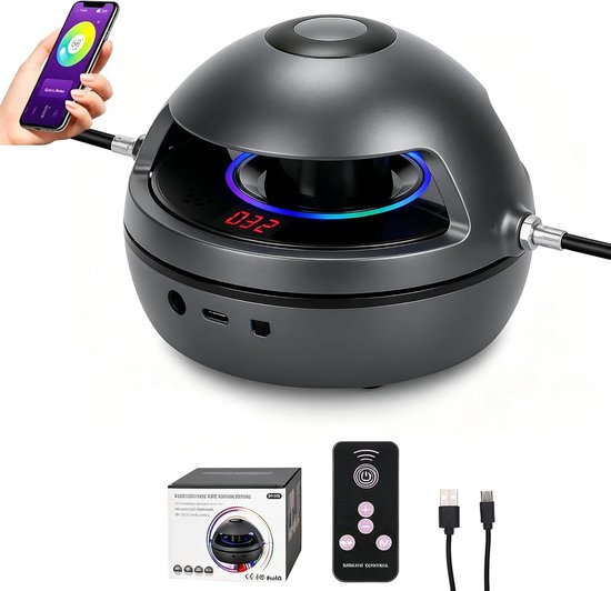 Springtouwmachine, elektronisch springtouw, automatische elektrische touwspringmachine, bluetooth, instelbaar multiplayer-springtouw met led-indicator, zwart