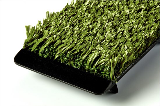 Spurk Strike Mat Long Pile – Compacte Golfmat + zakje van Merkloos