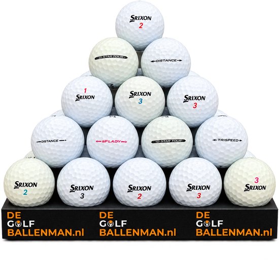 Srixon mix - Lakeballs - 50 gebruikte golfballen