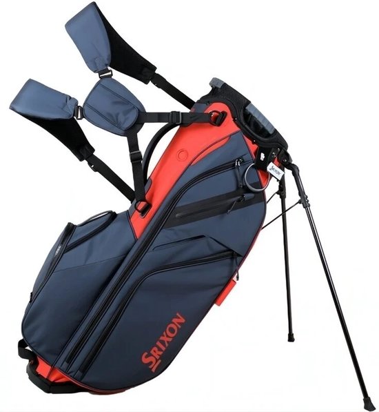 Srixon Premium Standbag - Golftas - Blauw Rood van Merkloos