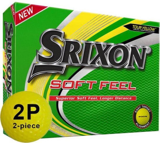 SRIXON SOFT FEEL 12-PACK Yellow van Merkloos