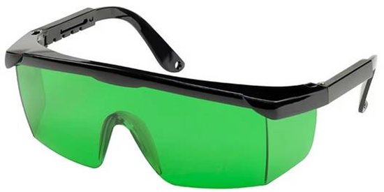 Stanley STHT1-77367 - Laserbeschermende Bril - Groen Licht - Verstelbare Zijkanten van Merkloos