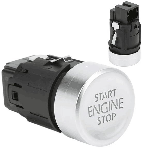 - Startknop - Start-Stop-schakelaar voor motor - Duurzaam en betrouwbaar - Grijs - Geschikt voor Golf 7 MK7 E-Golf T-Roc - 5G1959839 5Q1959839