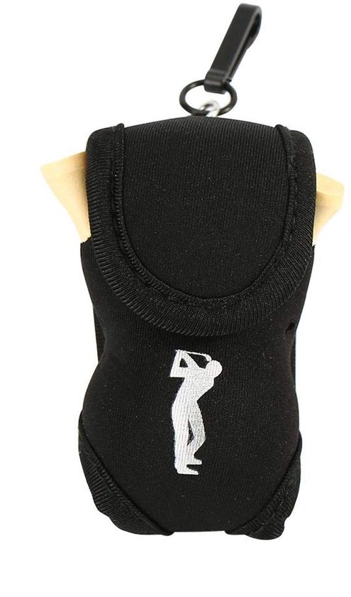 Store_9 - Golfbalhouder - Golfaccessoireset - Ideaal voor golfliefhebbers - Zwart - Inclusief golfballen en tees - Perfect voor elke golfbaan - Han...