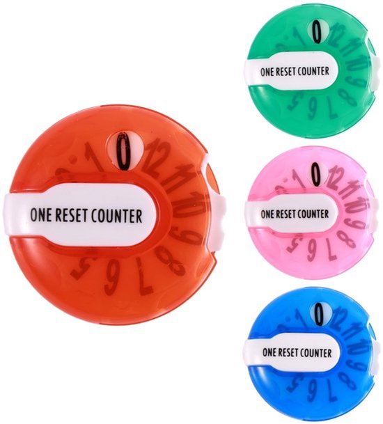 Store_9 - Golfscoreteller - Klikteller - Draagbaar golfaccessoire - Multicolor