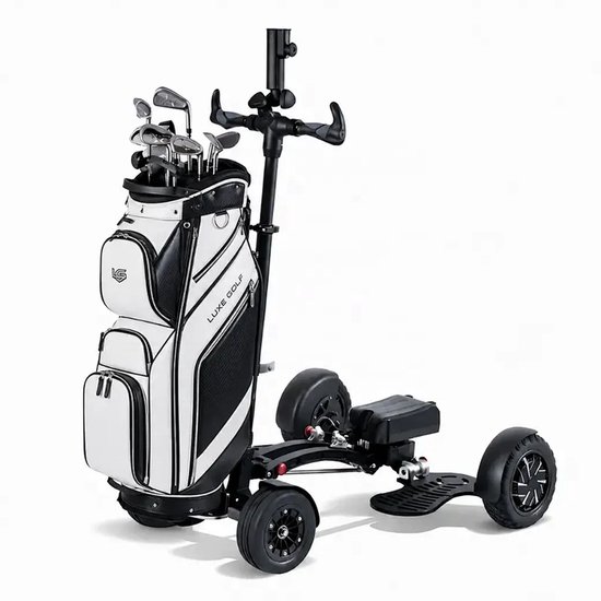 Stripe Elektrische Golftrolley - 20 Ah - Inclusief EU-lader en parapluhouder
