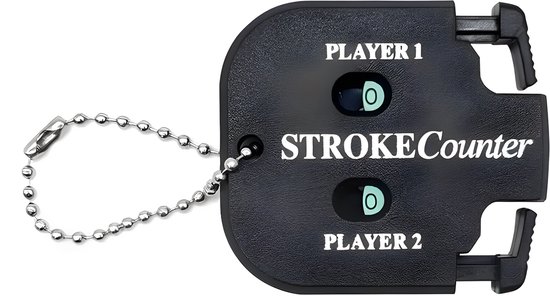 Stripe Golf Scoreteller – 2 Players Handteller – Compacte Slagenteller – Golftrainingsmateriaal & Accessoires van Fostoy