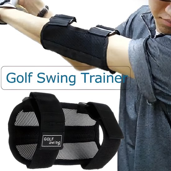 Stripe Golf Swing Trainer – Elleboog Corrector met Geluid – Verstelbaar & Ademend van SKLZ