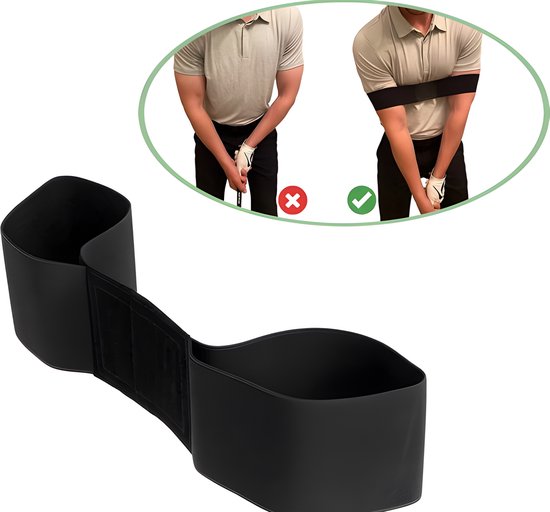 Stripe Golf Swing Training Band - Swing Correctie & Armsynchronisatie - Verbeter Je Golftechniek Binnen & Buiten van Linkswulde