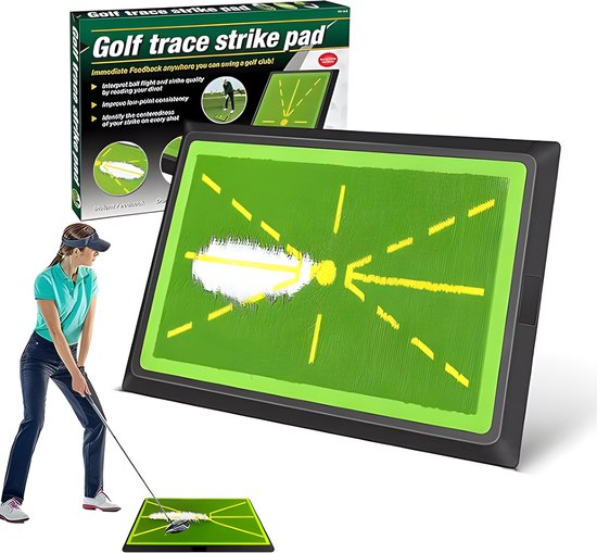 Stripe Golf Swing Training Mat - Swing Detection, Trace Analysis & Balcontact Verbetering - Oefen je Swing Thuis of Buiten van Stripe Golf
