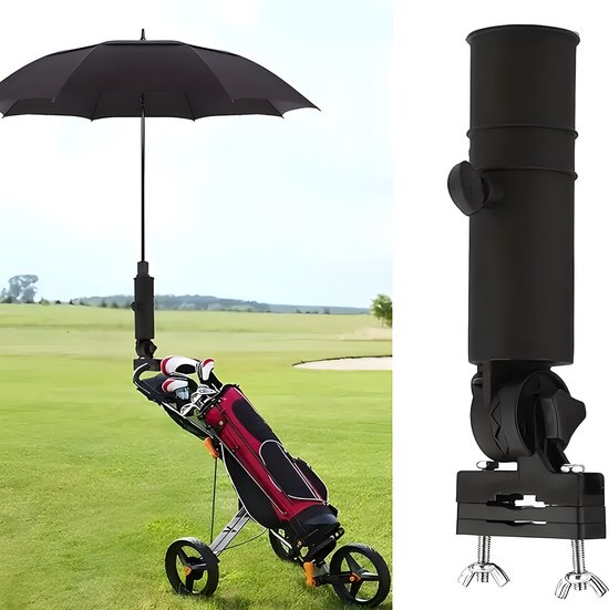 Stripe Golf Trolley Paraplu Houder – Verstelbare Umbrella Holder voor Push Cart & Trolley van Stripe.