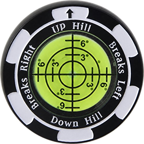 Stripe Golfbalmarker met hellingindicator van Stripe.