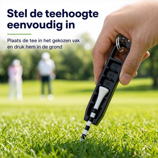 Stripe golfteehoogte-insteller - 20-70 mm - Magnetisch
