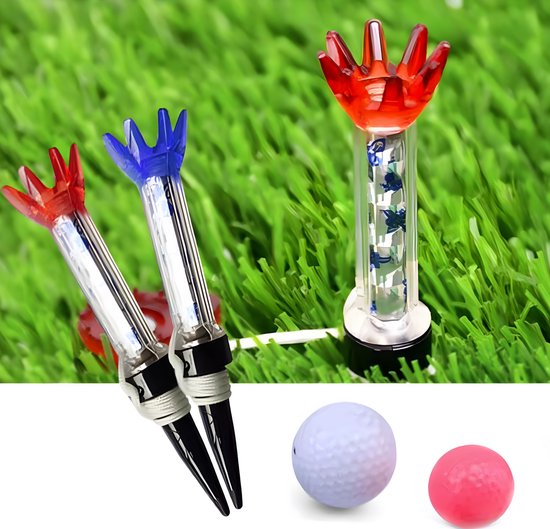 Stripe Magnetische Golf Tees 80mm – 2 Stuks – 360° Draaibaar – Herbruikbaar van Stripe.