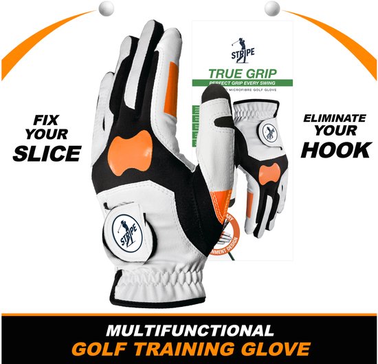 Stripe True Grip golfhandschoen - Griptraining, balmarker - S/M