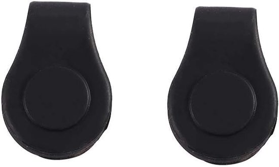 stuks zwarte siliconen golfhoedclips, golfhoedclips, golfaccessoires, golfcadeaus, golfbalmarkers, siliconen balmarkerhouder voor heren en dames, golfbalmarker, baanaccessoires van Scicalife