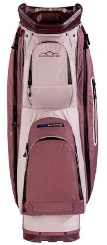 Sun Mountain C-100 Cartbag Waterdicht Mauve Powder Wine van Merkloos