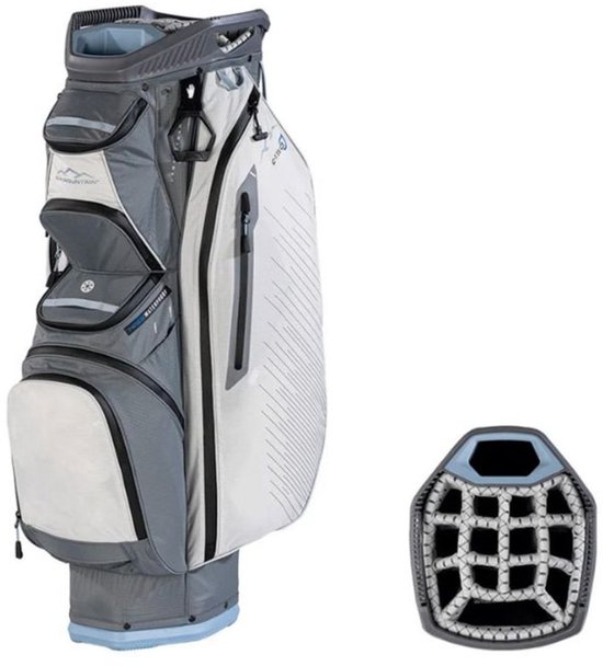Sun Mountain C-130 H2NO Cartbag Waterdicht Nickel Platinum Ash van Merkloos