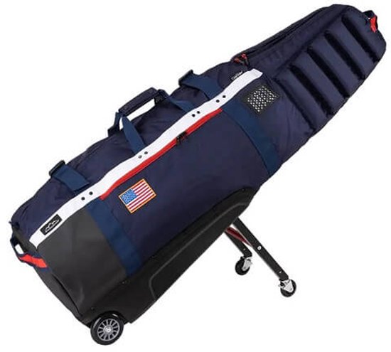 Sun Mountain Club Glider Meridian Golf Travelbag Navy-White-Red van Merkloos