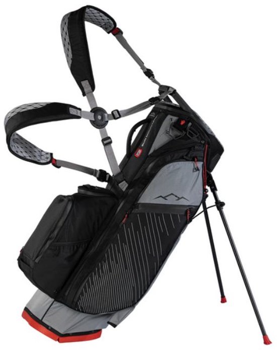 Sun Mountain E 4-5 H2NO Lite 14-Way Standbag Nickel Black Red van Sun Mountain