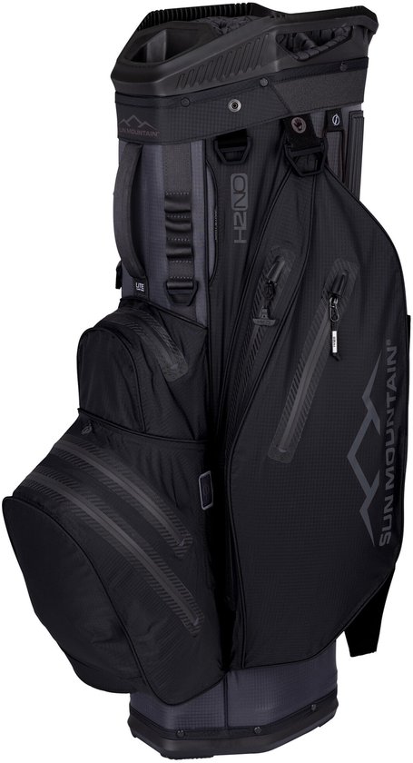 Sun Mountain H2NO Lite - Waterdichte Golftas - Cartbag - Zwart van Merkloos