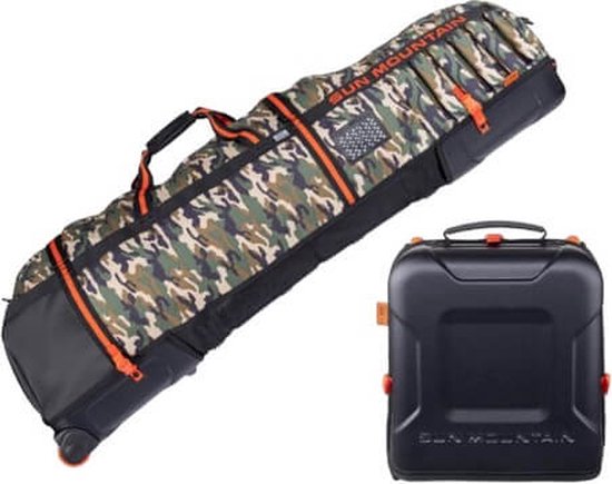 Sun Mountain Kube Golf Travelbag Black-Camo-Inferno van Sun Mountain