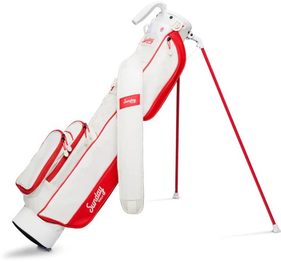 Sunday Golf Loma Standbag 2025 - Rood Wit van Merkloos