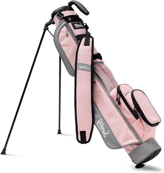 Sunday Golf Loma tas - Lichtgewicht tas met riem en standaard - Gemakkelijk te dragen Pitch n Putt golftas - Par 3- en Executive Cursussen, 31 inch hoog van Sunday Golf