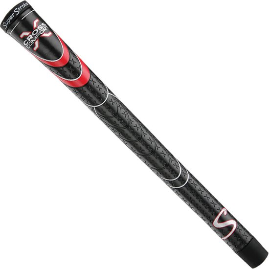 SuperStroke Cross Comfort STANDAARD Grip - Zwart Rood van SuperStroke