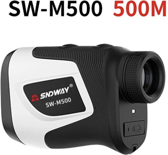SW-M500 - Golf afstandsmeter - Inclusief speciaal handdoekje voor aan de golftas - Golf accessoires - Vlaggenstok lock - Hd Krachtig - 500M afstand - USB oplaadbaar van Merkloos