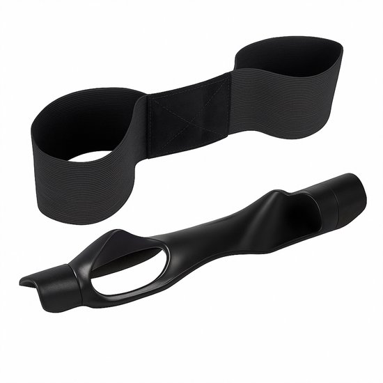 Swing- en Grip-Trainer – Zwarte Grip Trainer + Swingcorrectie Band - Golf Trainingsmateriaal - Golf Spullen van Merkloos