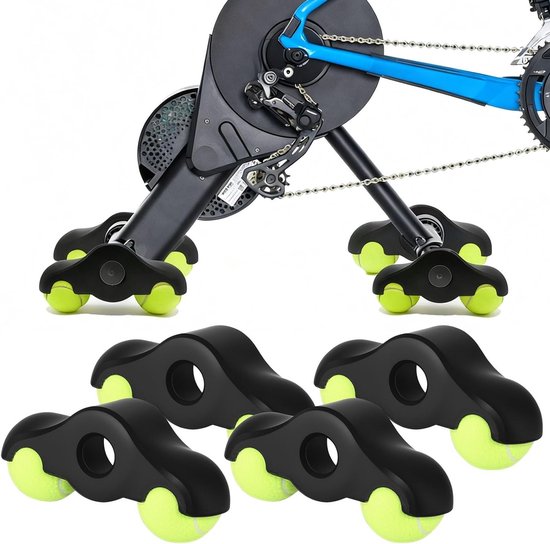 Swing Plates voor Indoor Cycling, Geluidsreductie en Comfortabel Fietsen, 4 Stuks met 8 Ballen voor Verbeterde Stabiliteit en Prestaties van Merkloos