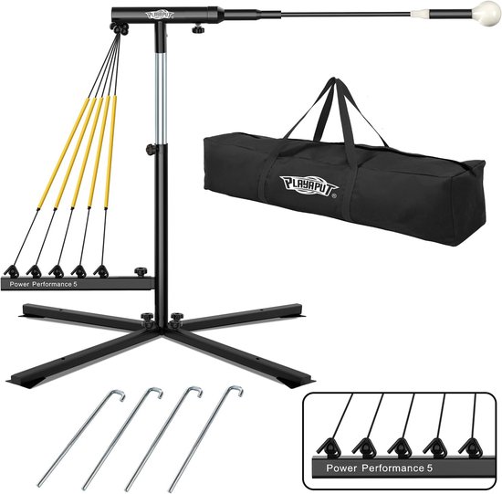 Swing Trainer - Slag Oefenapparaat - Sport Training - Automatische Reset - 31-47 Inch - Zwart Geel