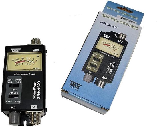 SWR Meter - Meetinstrument Radio - Radio Communicatie - Dual Tuner Technologie - 130x60x35 mm - Zwart