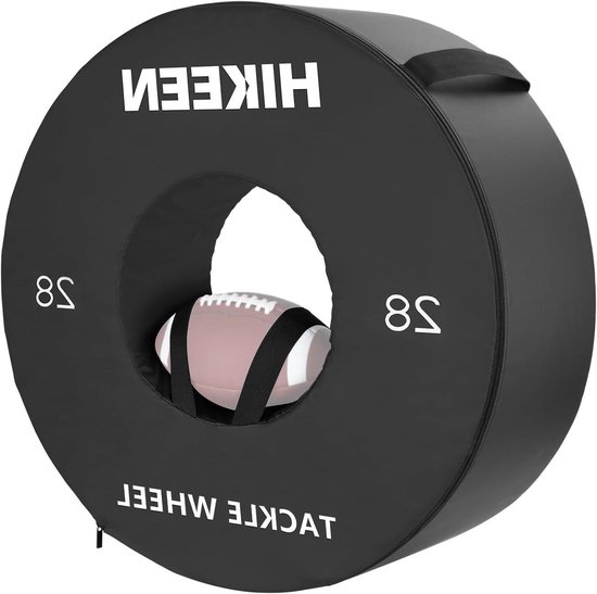 Tackle Wheel Dummy - Trainingsdummy Voetbal - Sporttraining Verbeteren - Dichter zachtere schuim - 28 inch - Zwart