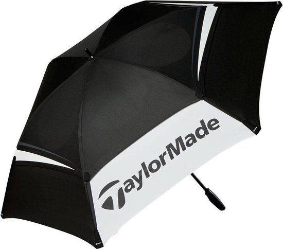 TaylorMade 68 Double Canopy Tour Golfparaplu - Zwart Wit Grijs van TaylorMade