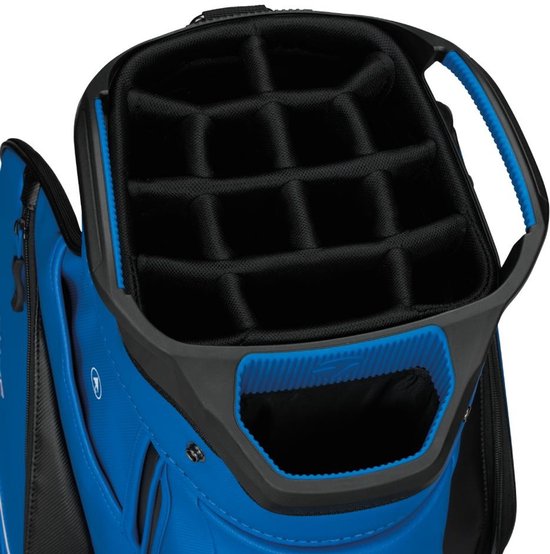 TaylorMade DeLuxe Cartbag 2026 - Zwart Blauw van Merkloos
